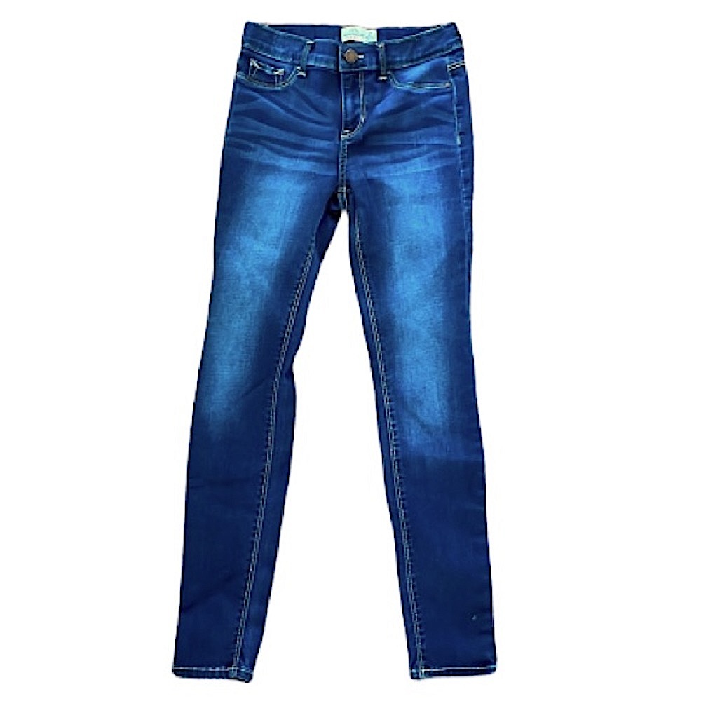 Jordache Jeans Super Skinny Medium Wash Denim Jeggings Size 12